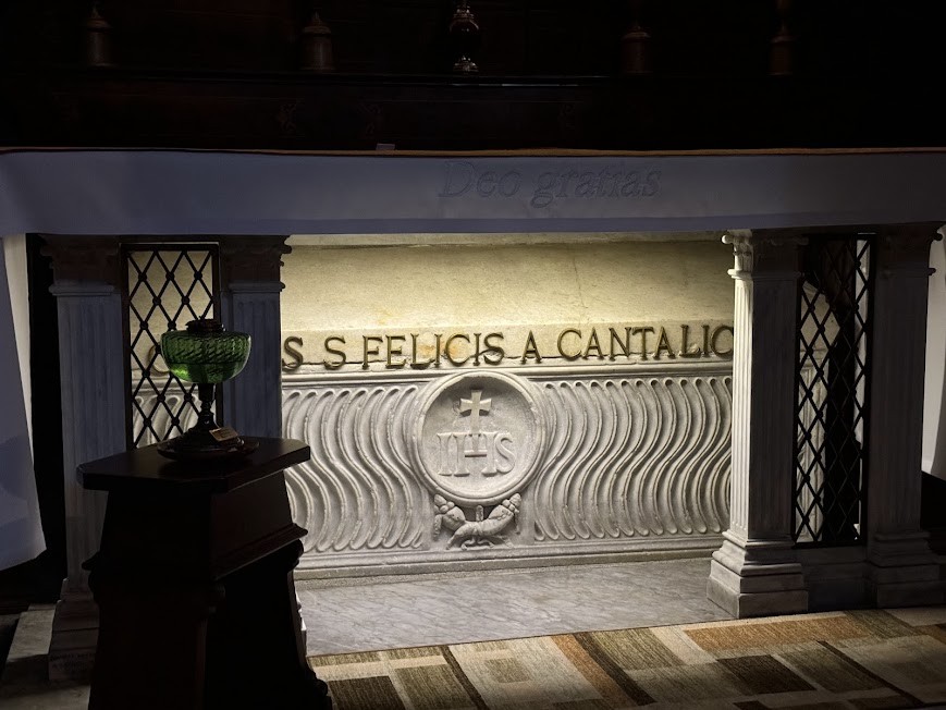 St. Felix's tomb - The Felician Sisters are named for him.