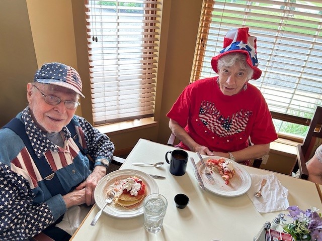 Patriotic pancake breakfast