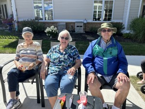 Enjoying the new patio!