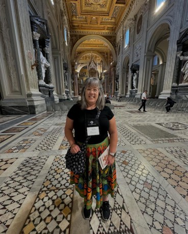 Barb in St. John Lateran where St. Francis asked Pope Innocent III to allow him to form an Order.